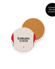 Coaster with the Benfica 2025-26 Away football shirt design by RIPA Football
