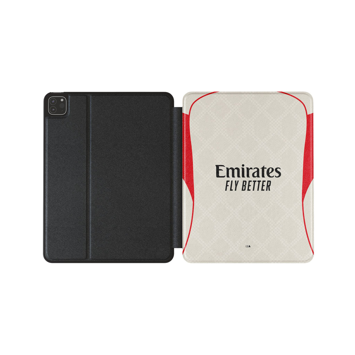 iPad case with the Benfica 2025-26 Away football shirt design by RIPA Football