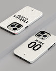 Phone case with the Benfica 2025-26 Away football shirt design by RIPA Football