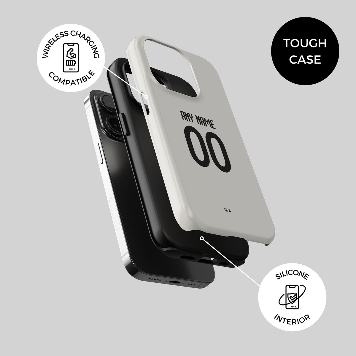 Phone case with the Benfica 2025-26 Away football shirt design by RIPA Football