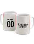 Mug with the Benfica 2025-26 Away football shirt design by RIPA Football