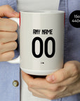 Mug with the Benfica 2025-26 Away football shirt design by RIPA Football