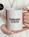 Mug with the Benfica 2025-26 Away football shirt design by RIPA Football