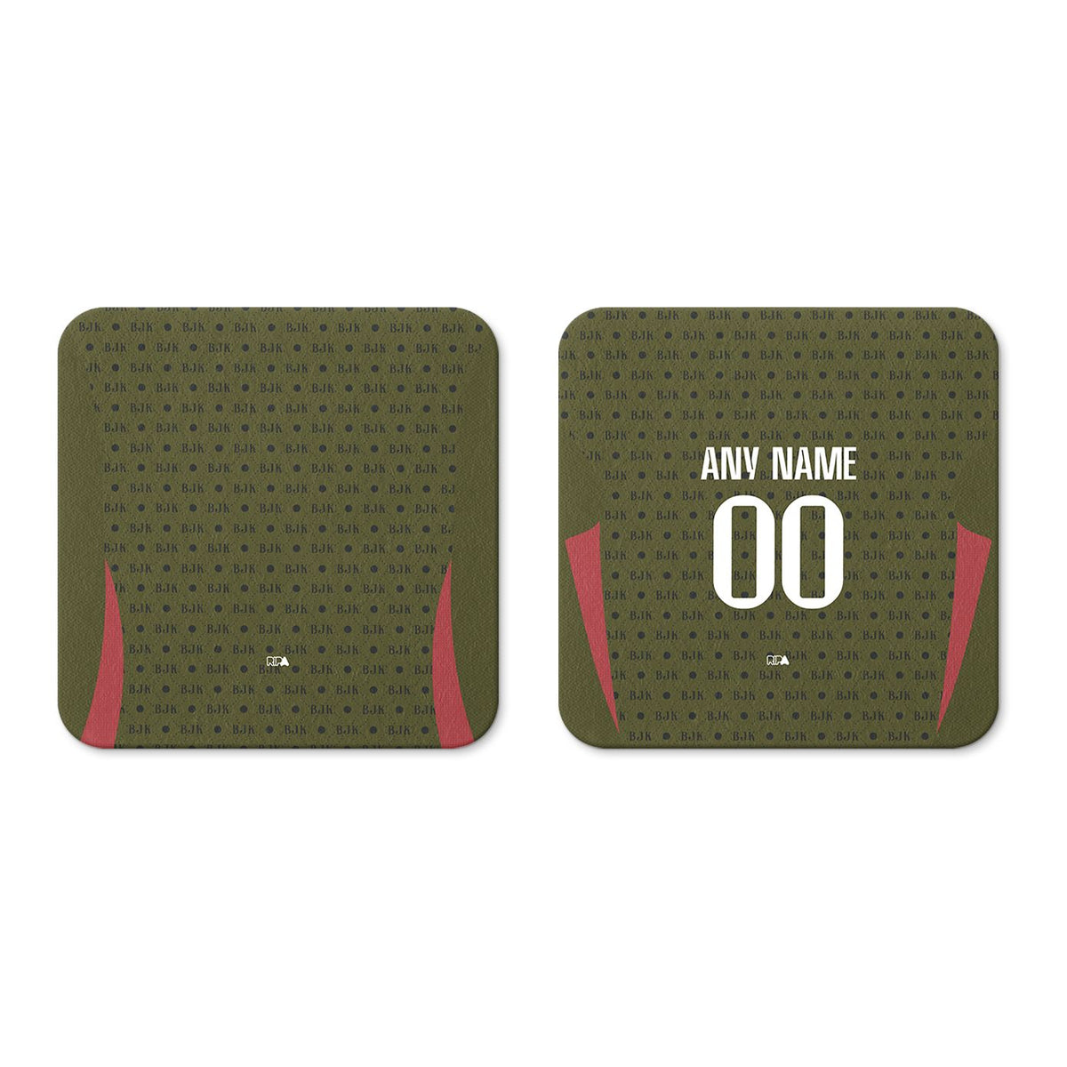 Coaster with the Besiktas 2024-25 Fourth football shirt design by RIPA Football