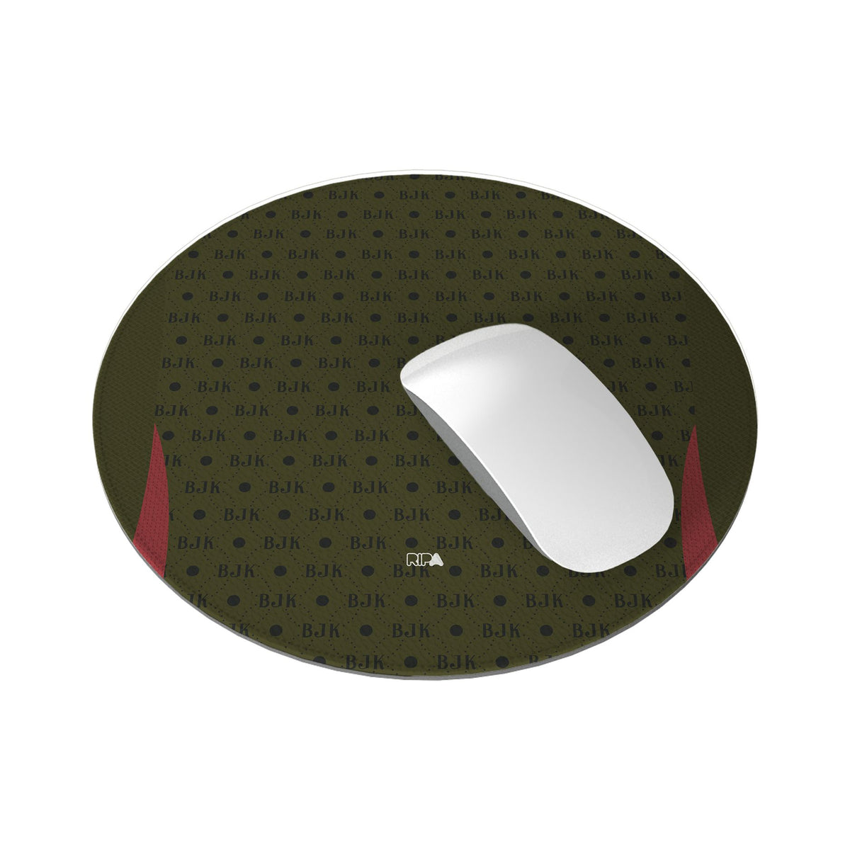 Mouse pad with the Besiktas 2024-25 Fourth football shirt design by RIPA Football