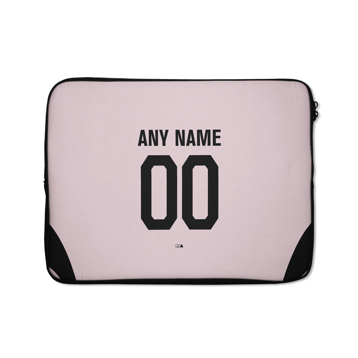 Laptop sleeve with the Boca Juniors 2026 Goalkeeper football shirt design by RIPA Football