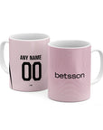 Mug with the Boca Juniors 2026 Goalkeeper football shirt design by RIPA Football