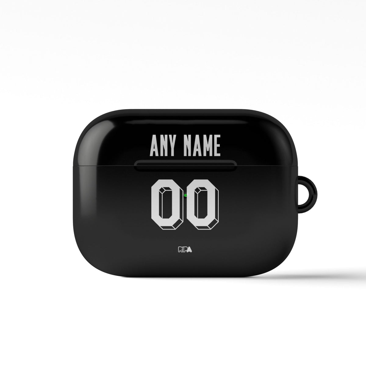 AirPods case with the Borussia Dortmund 2023-24 Away football shirt design by RIPA Football