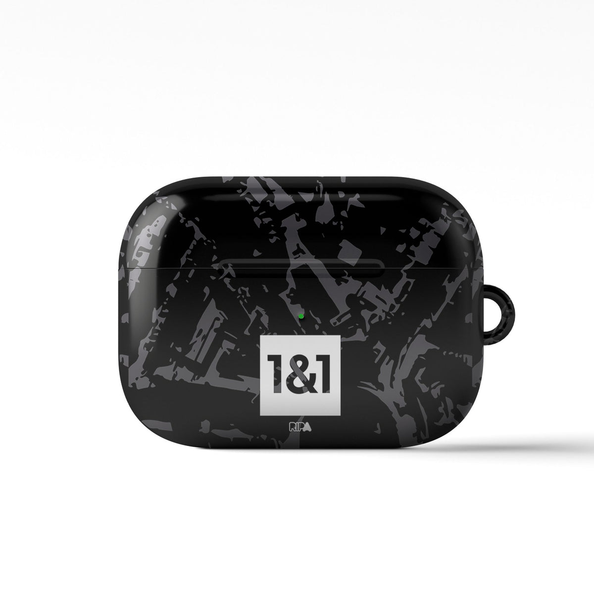 AirPods case with the Borussia Dortmund 2023-24 Away football shirt design by RIPA Football