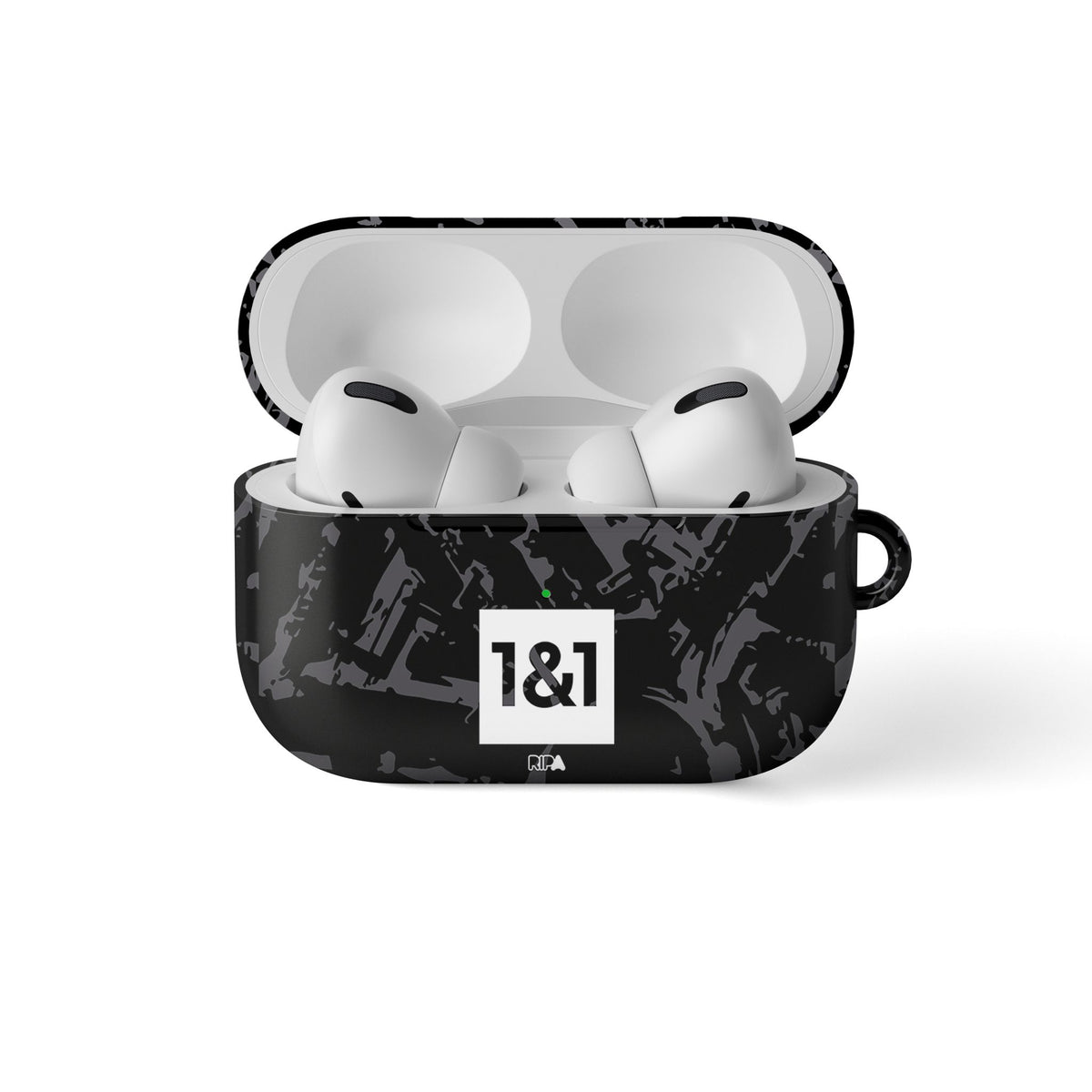 AirPods case with the Borussia Dortmund 2023-24 Away football shirt design by RIPA Football