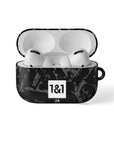AirPods case with the Borussia Dortmund 2023-24 Away football shirt design by RIPA Football