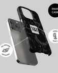 Phone case with the Borussia Dortmund 2023-24 Away football shirt design by RIPA Football