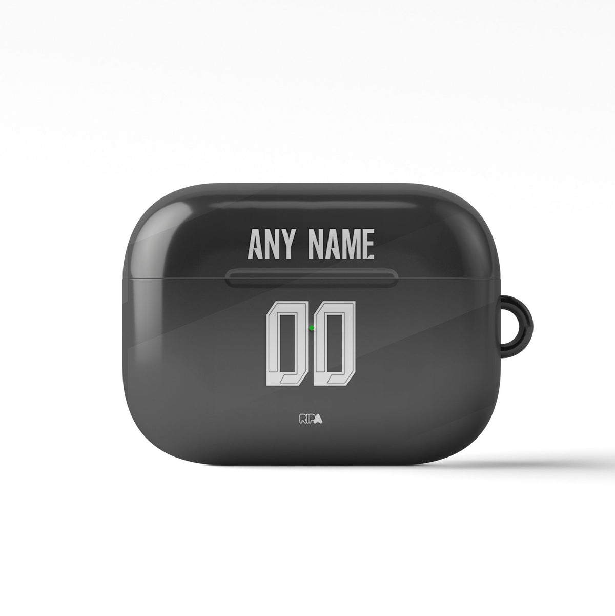 AirPods case with the Borussia Dortmund 2024-25 Away football shirt design by RIPA Football