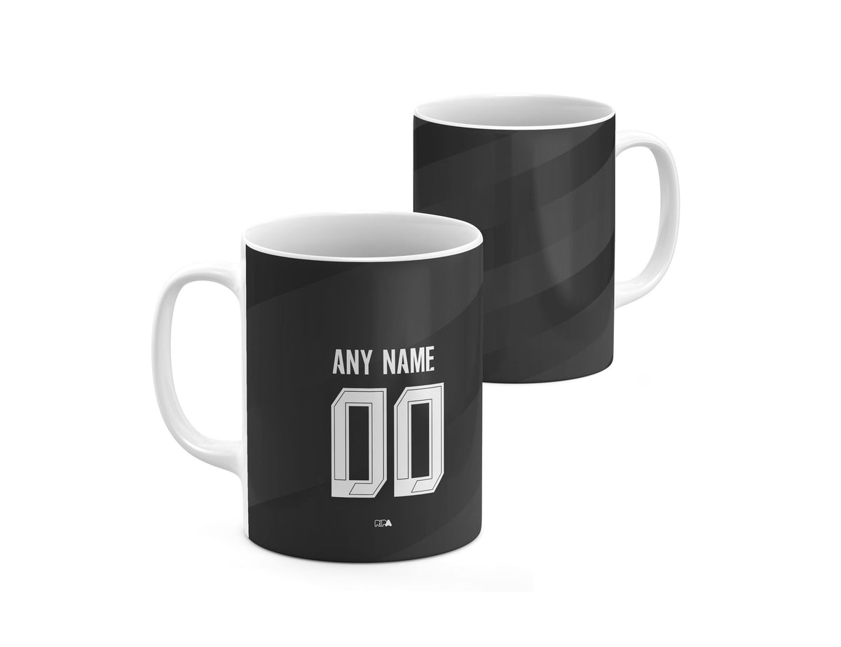 Mug with the Borussia Dortmund 2024-25 Away football shirt design by RIPA Football