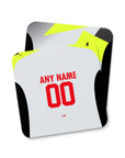 Coaster with the Borussia Dortmund 2025-26 Away football shirt design by RIPA Football
