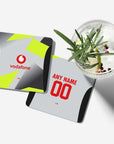 Coaster with the Borussia Dortmund 2025-26 Away football shirt design by RIPA Football