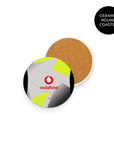 Coaster with the Borussia Dortmund 2025-26 Away football shirt design by RIPA Football