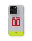Phone case with the Borussia Dortmund 2025-26 Away football shirt design by RIPA Football