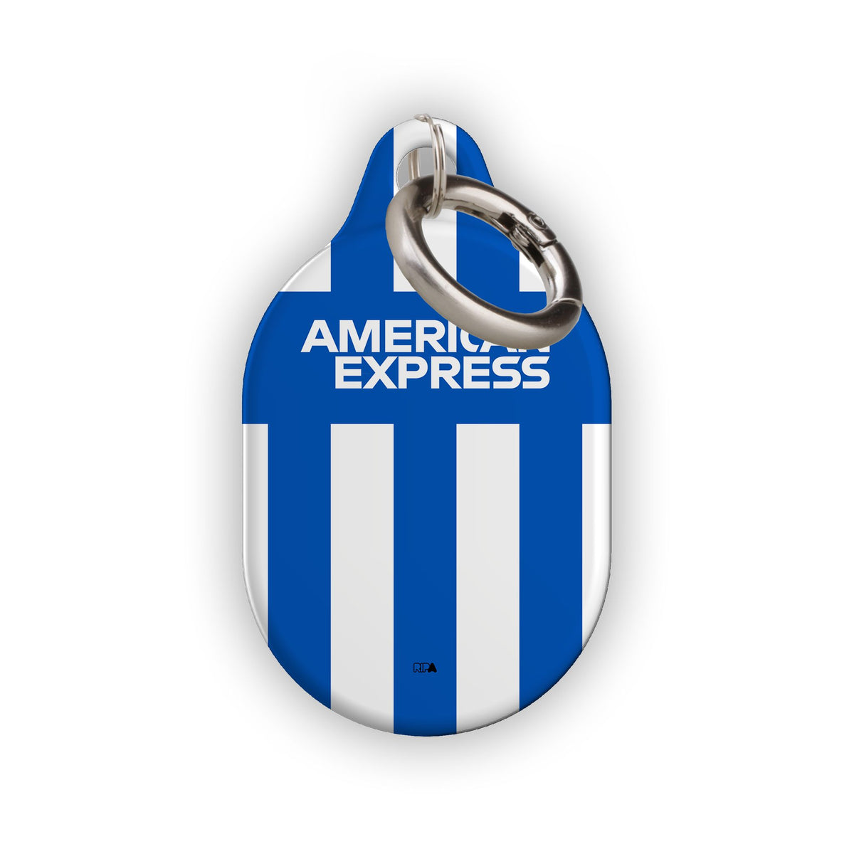 AirTag holder with the Brighton 2025-26 Home football shirt design by RIPA Football