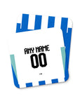 Coaster with the Brighton 2025-26 Home football shirt design by RIPA Football