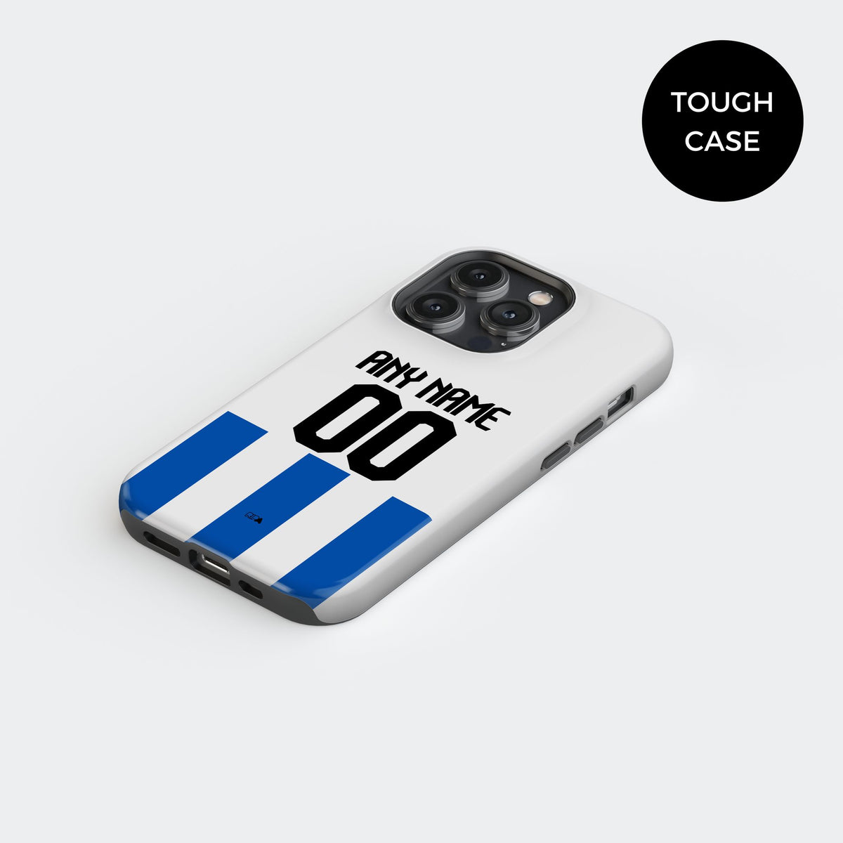 Phone case with the Brighton 2025-26 Home football shirt design by RIPA Football