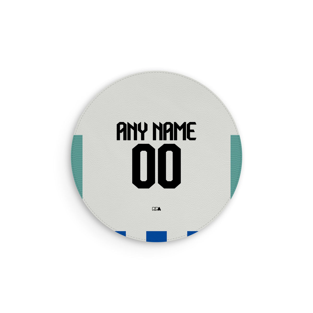 Mouse pad with the Brighton 2025-26 Home football shirt design by RIPA Football
