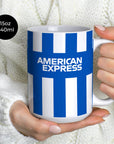 Mug with the Brighton 2025-26 Home football shirt design by RIPA Football