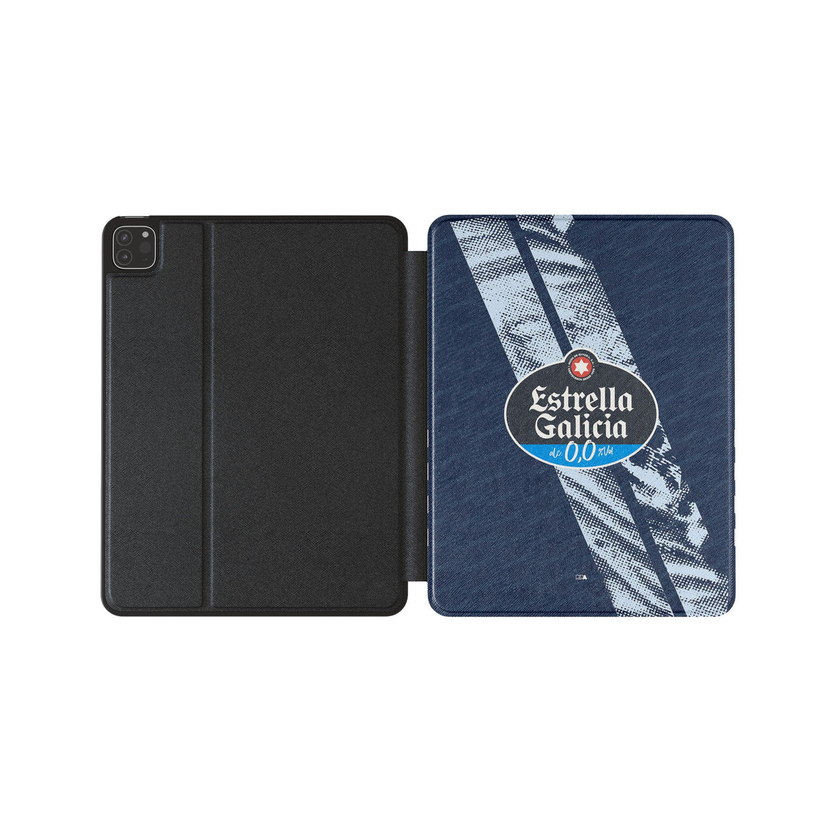 iPad case with the Celta Vigo 2025-26 Away football shirt design by RIPA Football