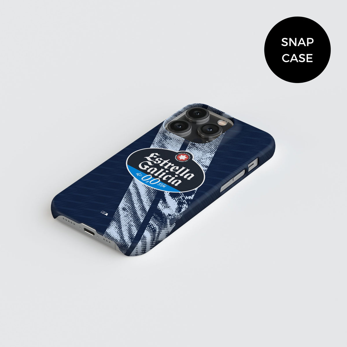 Phone case with the Celta Vigo 2025-26 Away football shirt design by RIPA Football