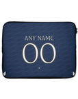 Laptop sleeve with the Celta Vigo 2025-26 Away football shirt design by RIPA Football