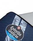 Laptop sleeve with the Celta Vigo 2025-26 Away football shirt design by RIPA Football