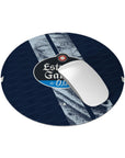 Mouse pad with the Celta Vigo 2025-26 Away football shirt design by RIPA Football