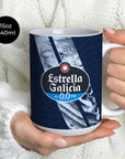 Mug with the Celta Vigo 2025-26 Away football shirt design by RIPA Football