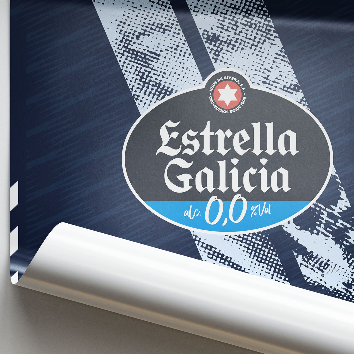 Print with the Celta Vigo 2025-26 Away football shirt design by RIPA Football