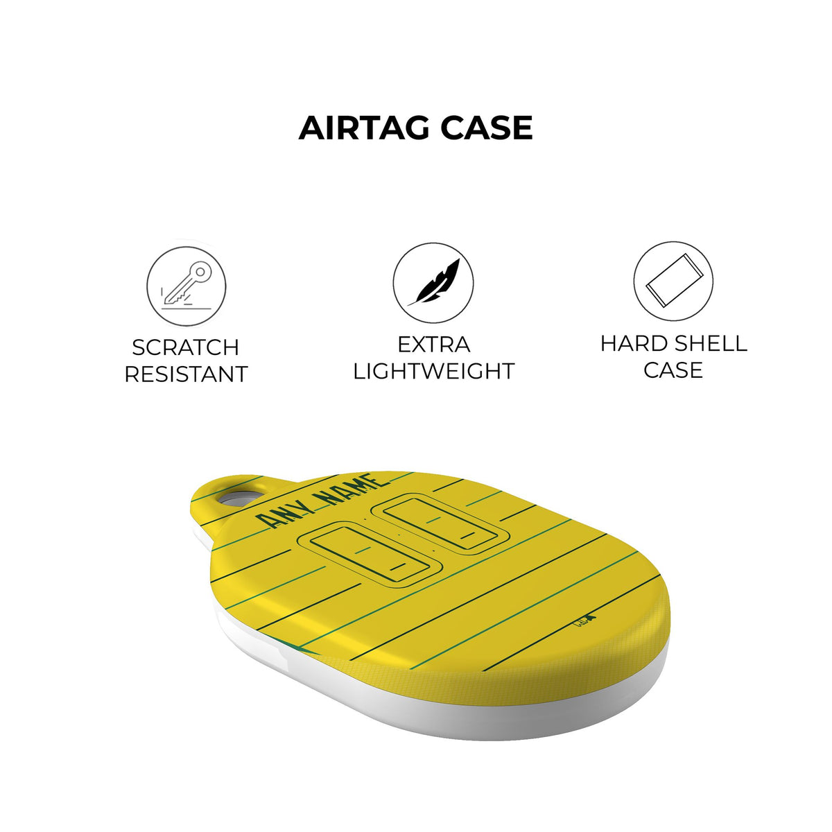 AirTag holder with the Celtic 2024-25 Away football shirt design by RIPA Football