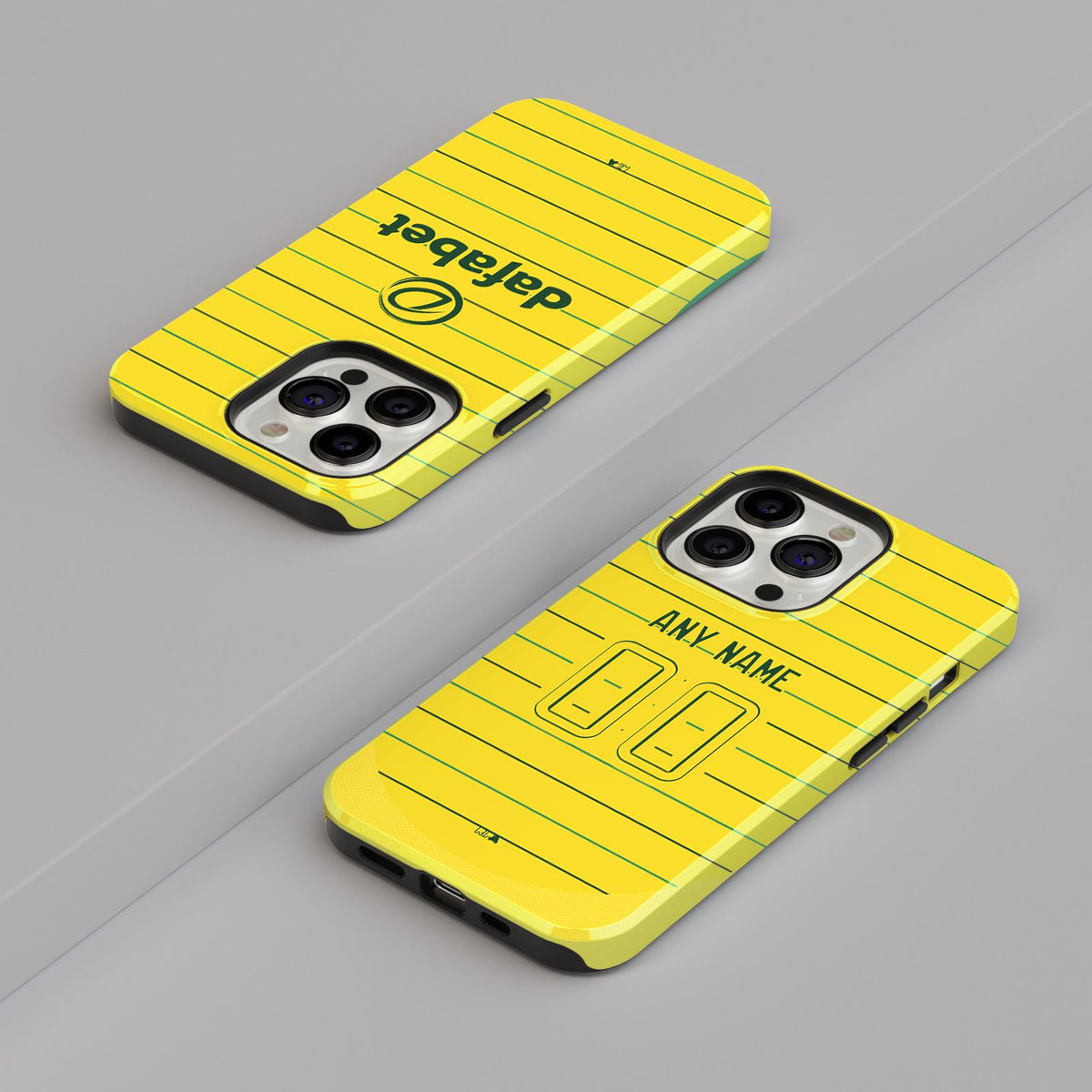 Phone case with the Celtic 2024-25 Away football shirt design by RIPA Football