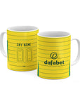 Mug with the Celtic 2024-25 Away football shirt design by RIPA Football