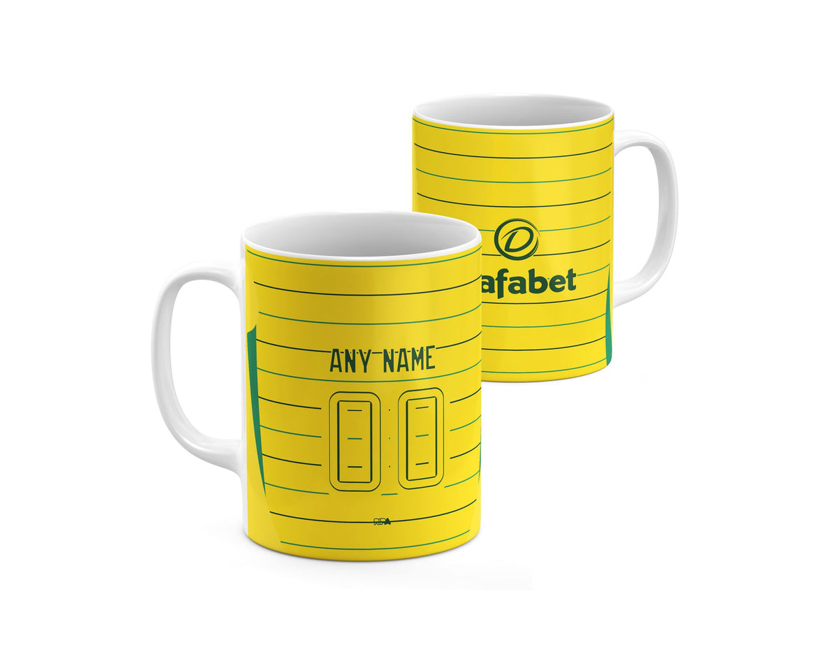 Mug with the Celtic 2024-25 Away football shirt design by RIPA Football