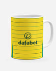 Mug with the Celtic 2024-25 Away football shirt design by RIPA Football