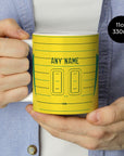 Mug with the Celtic 2024-25 Away football shirt design by RIPA Football