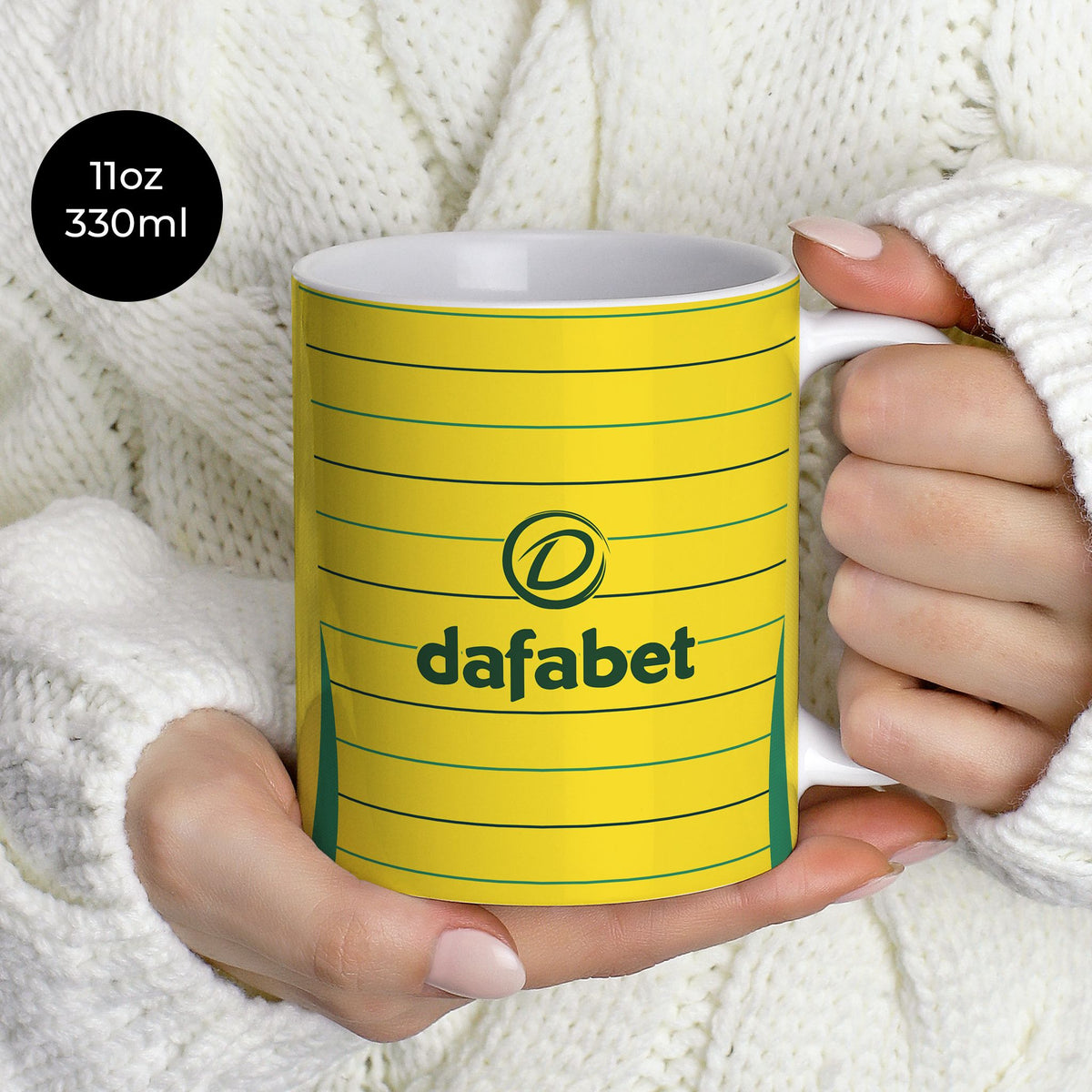 Mug with the Celtic 2024-25 Away football shirt design by RIPA Football