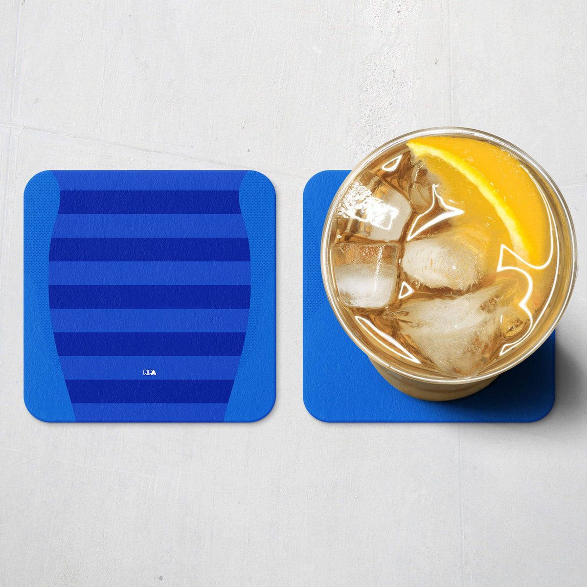 Coaster with the Chelsea 2011-12 Home football shirt design by RIPA Football