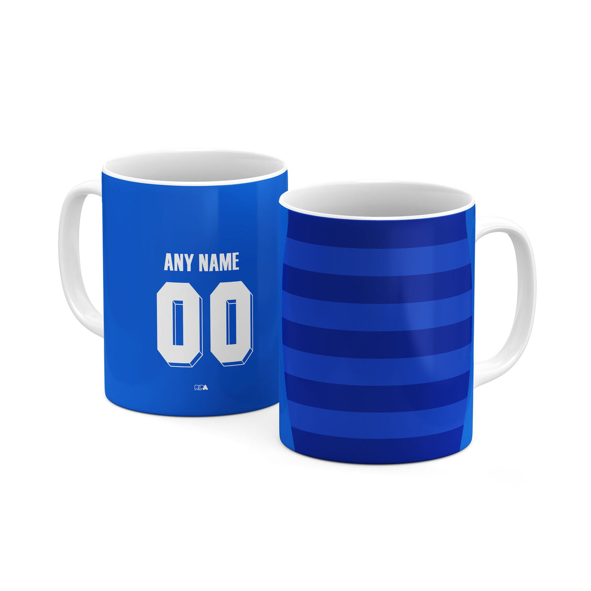 Mug with the Chelsea 2011-12 Home football shirt design by RIPA Football