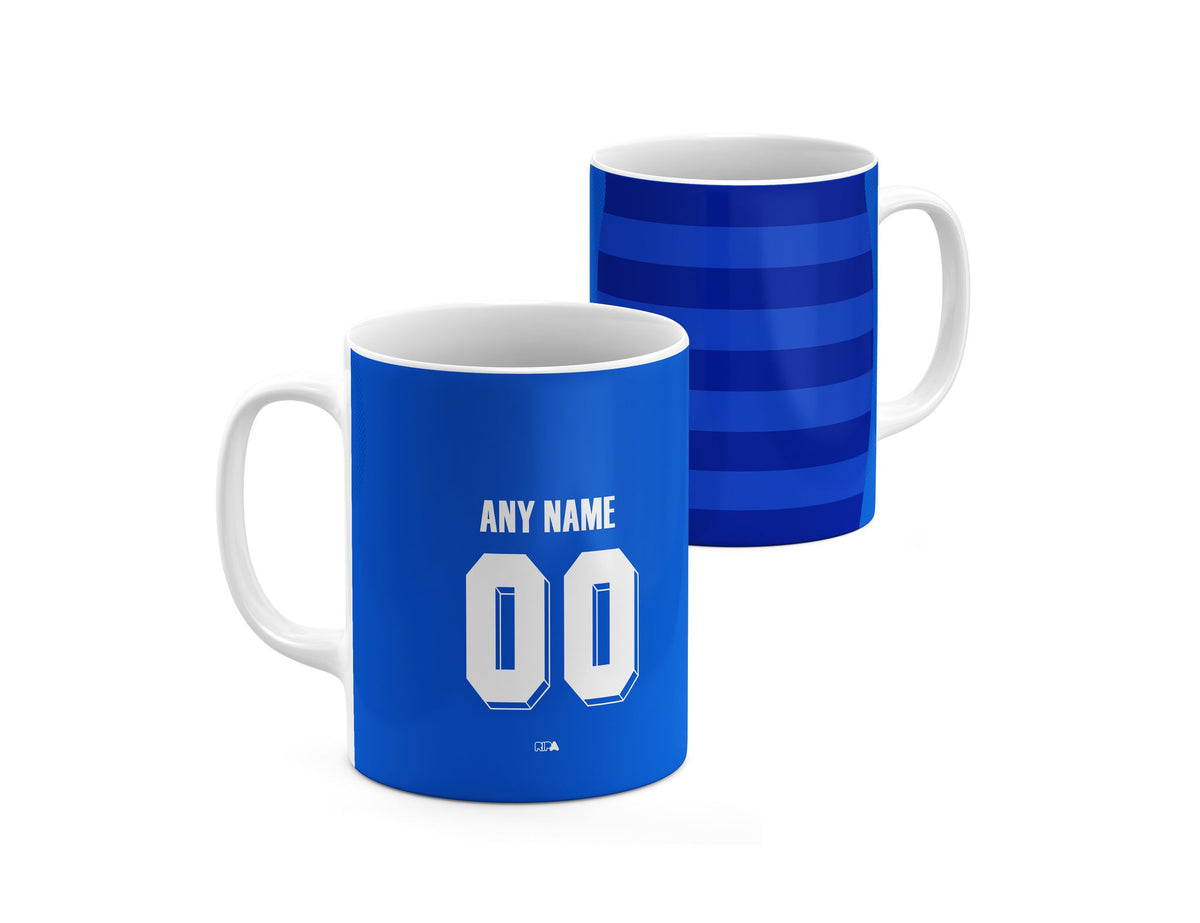 Mug with the Chelsea 2011-12 Home football shirt design by RIPA Football