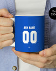 Mug with the Chelsea 2011-12 Home football shirt design by RIPA Football