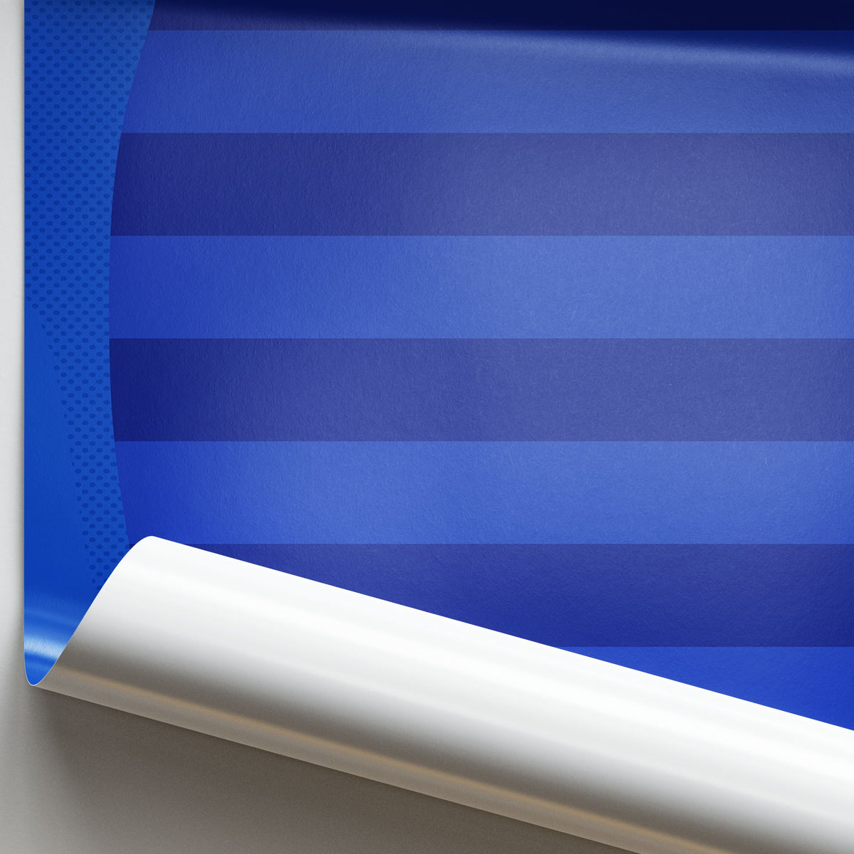Print with the Chelsea 2011-12 Home football shirt design by RIPA Football