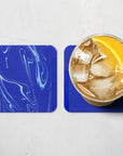 Coaster with the Chelsea 2024-25 Home football shirt design by RIPA Football