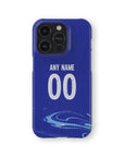 Phone case with the Chelsea 2024-25 Home football shirt design by RIPA Football