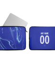 Laptop sleeve with the Chelsea 2024-25 Home football shirt design by RIPA Football