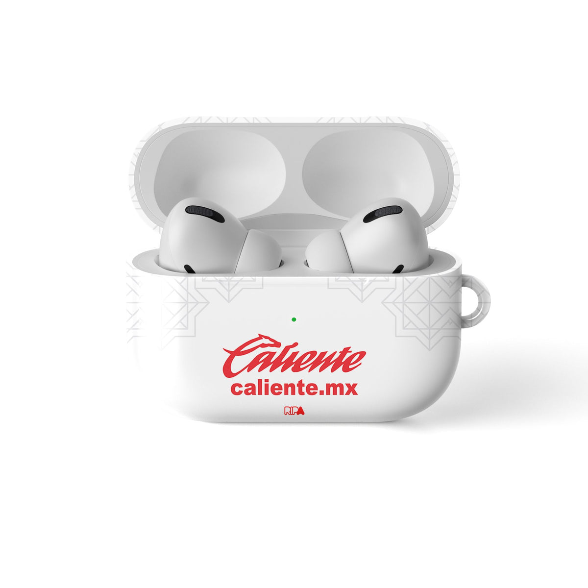 AirPods case with the Chivas Guadalajara 2022-23 Away football shirt design by RIPA Football